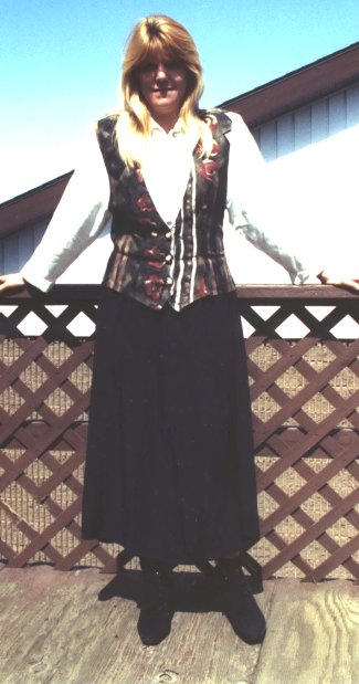 Wearing her Easter best: Easter Sunday, 2001