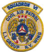 Civil Air Patrol Long Island Group patch with Nassau Cadet Squadron Six over-rocker