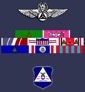 Wings, Ribbons, and Badge worn on uniform in 1981