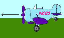 clipart airplane: 0 degree deck angle