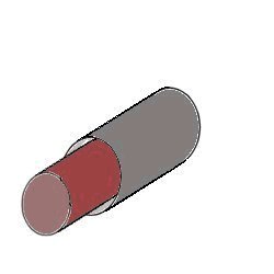 drawing of quill with axle protruding