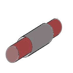 drawing of quill with axle fully transversing