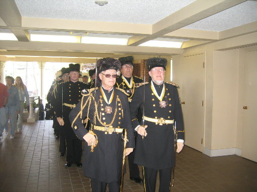 41 Knights in line