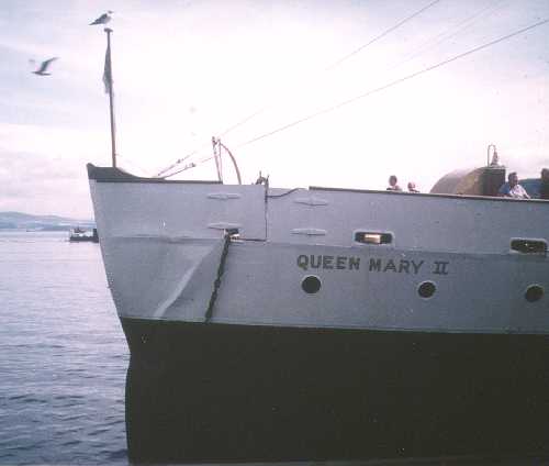 The bow of Queen Mary II